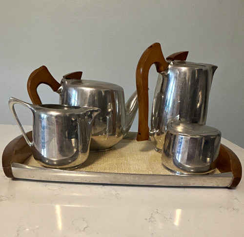 Stunning picquot ware tea - tea, set