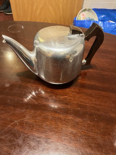 Vintage picquot ware tea - vintage, pot