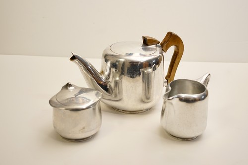 Vintage picquot ware teapot - vintage,
