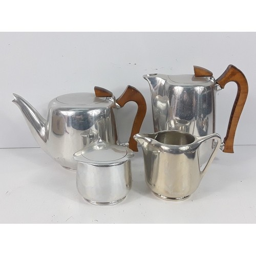 Vintage picquot ware tea set - vintage,