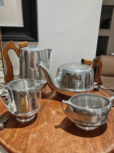 Vintage picquot ware tea set - tea,