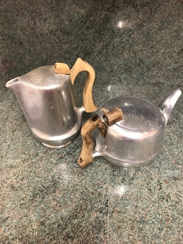 Vintage picquot ware teapot - vintage,