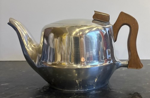 Vintage picquot ware tea pot - vintage,